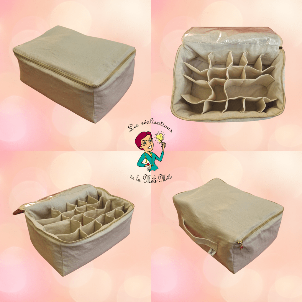 Une trousse avec de multiples&nbsp;compartiments