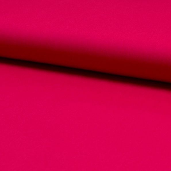 Tissu Popeline de coton unie Framboise par Craftine Mercerie